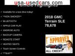 Car Market in USA - For Sale 2018  GMC Terrain SLE