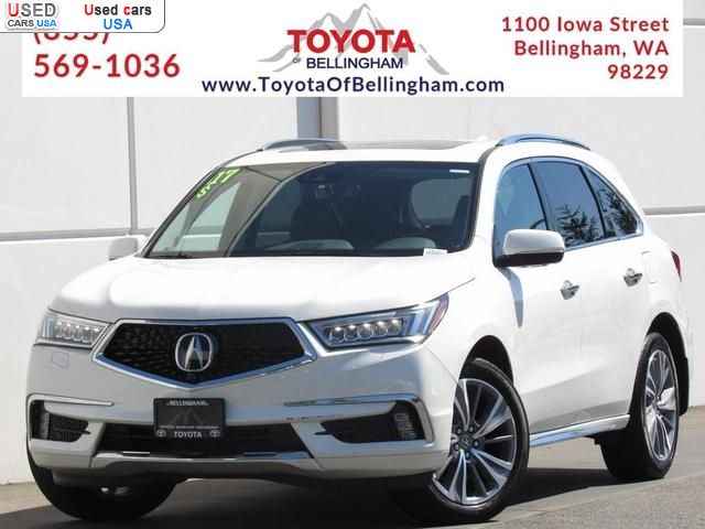 Car Market in USA - For Sale 2017  Acura MDX 3.5L w/Advance Package