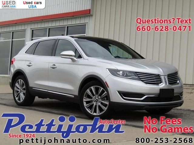 Car Market in USA - For Sale 2018  Lincoln MKX Reserve