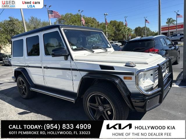 Car Market in USA - For Sale 2018  Mercedes G-Class G 550 4MATIC